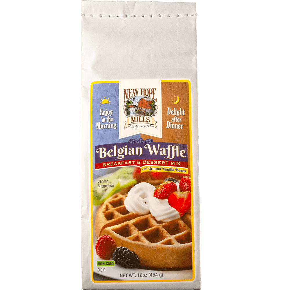 Breakfast and Dessert Mix, Belgian Waffle with Vanilla Bean - New Hope Mills