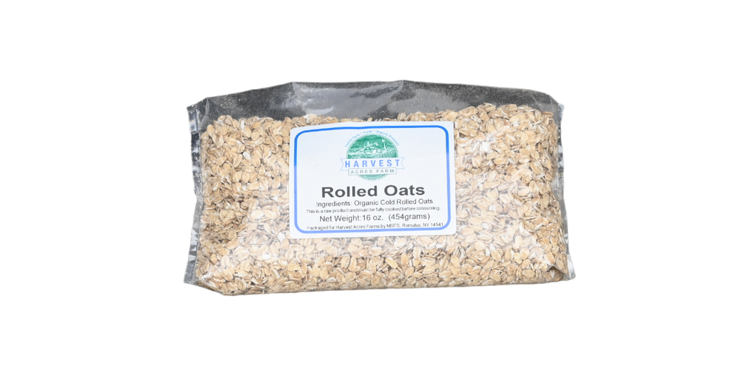 Oats, Organic Cold Rolled Oats - Harvest Acres Farms