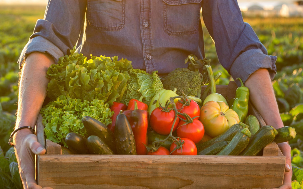 Fruit and Veggies in a Box