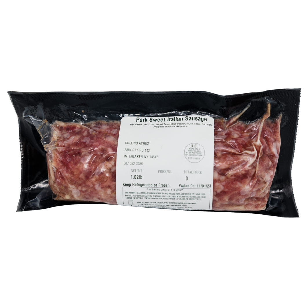 Meat, Sweet Italian Sausages - Rolling Acres