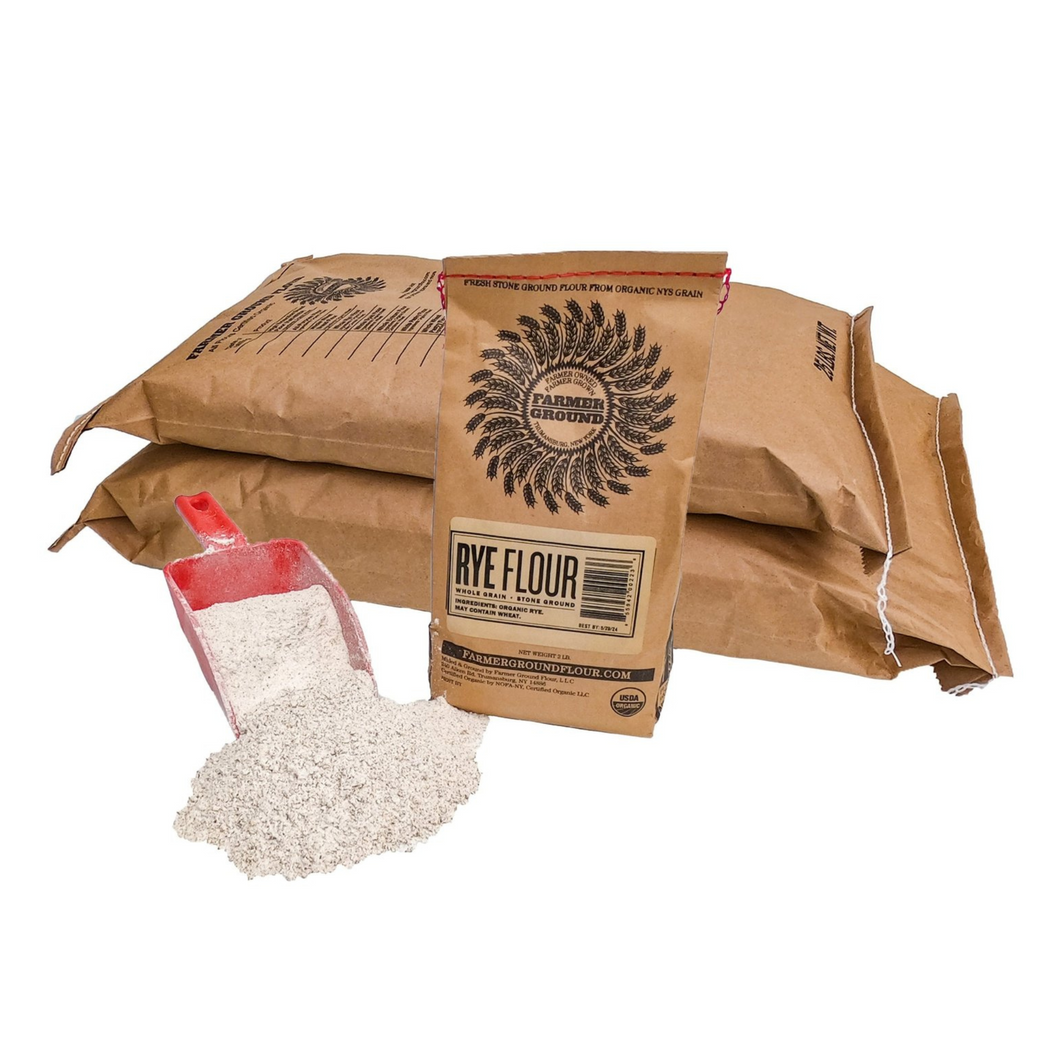 Flour, Organic Rye Flour - Farmer Ground Flour